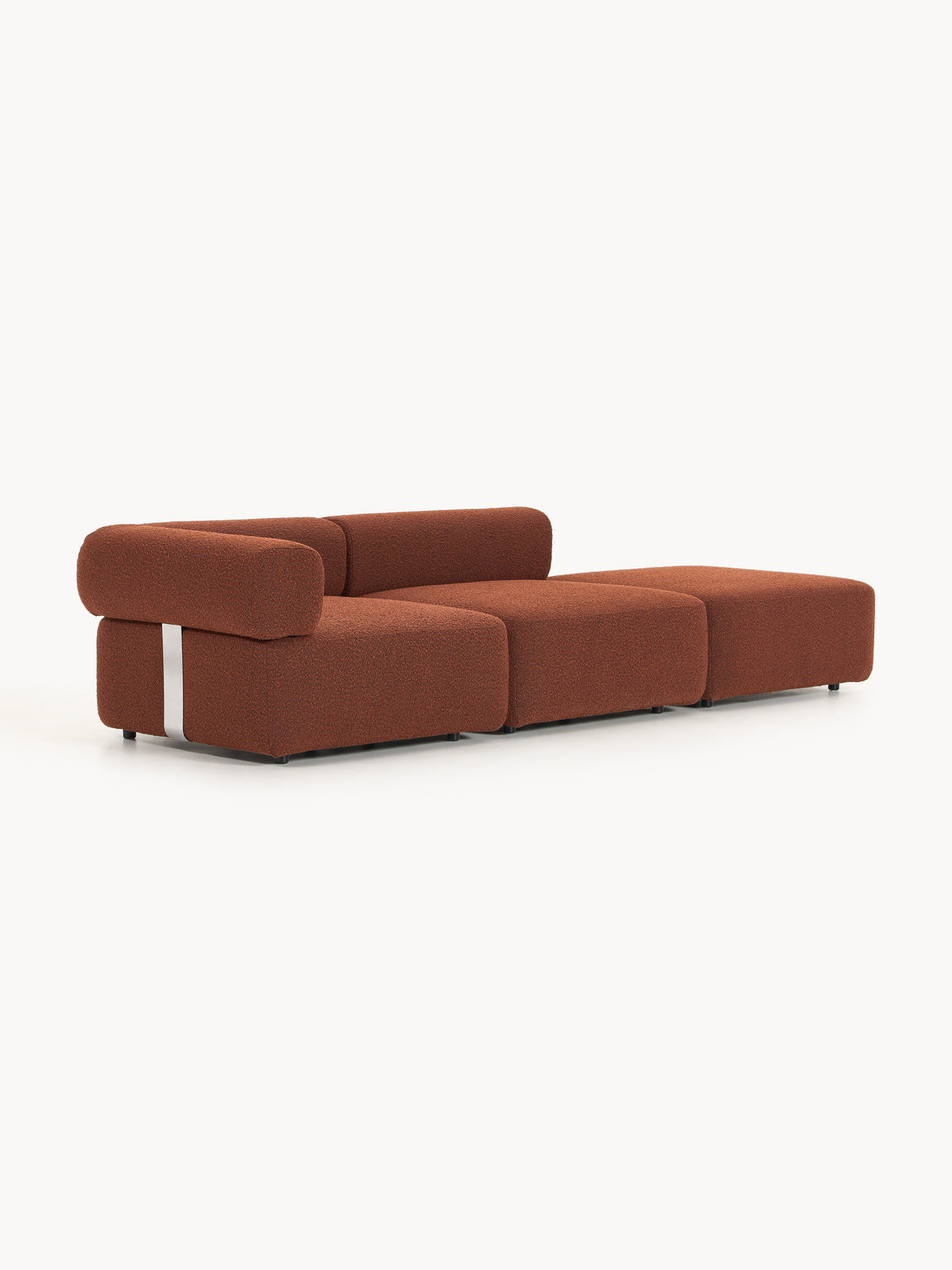Anton Modular Bouclé Pouffe