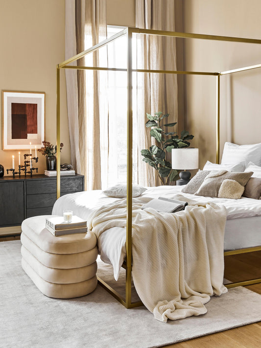 Belle Metal Bed, Four-Poster