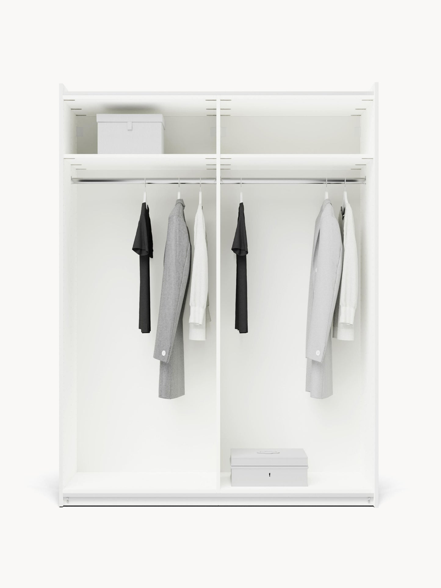 Charlotte Modular Wardrobe with Sliding Doors, 150 cm Wide, in Various Sizes