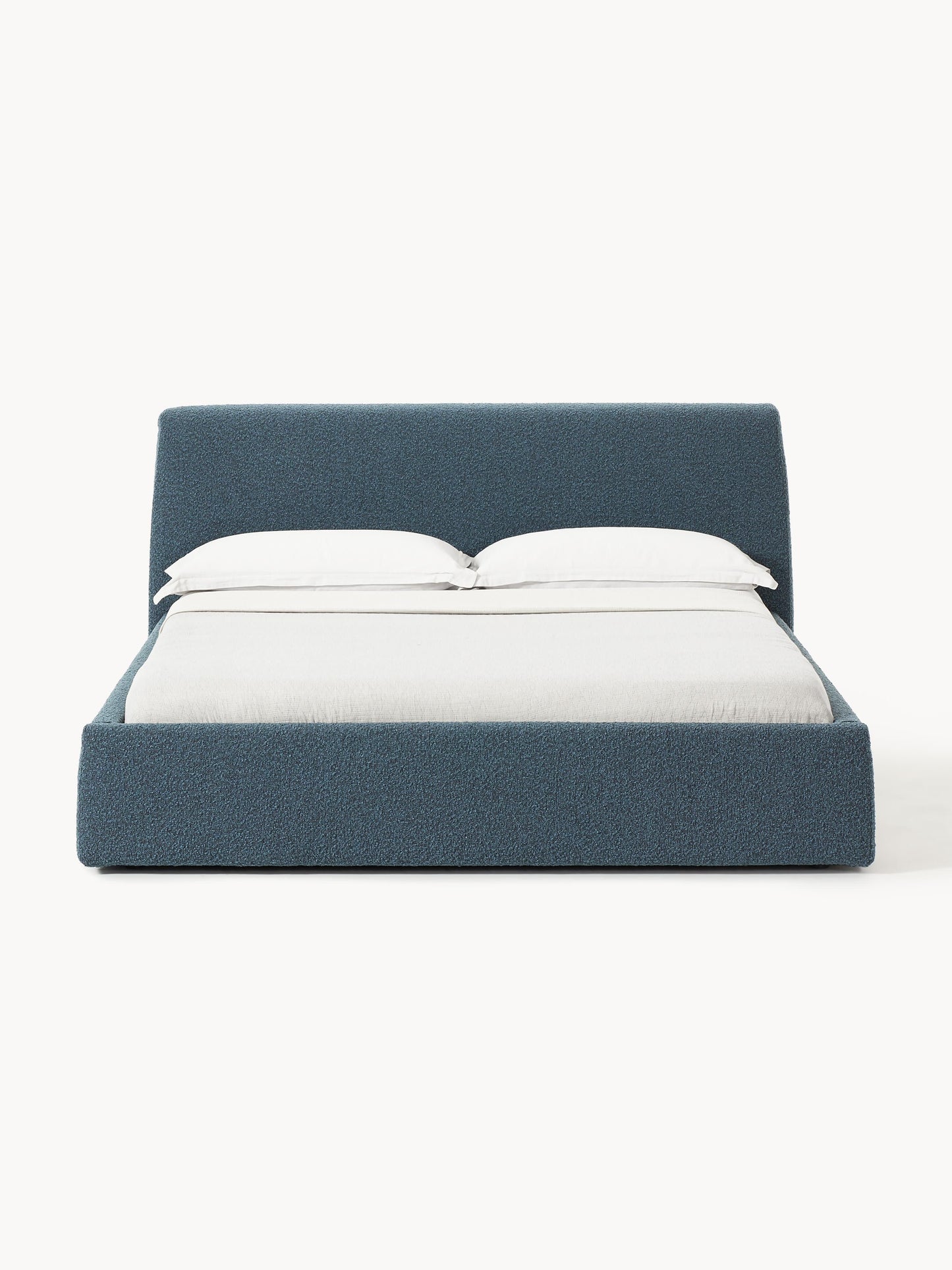 Cloud Upholstered Bed with Bouclé Cover