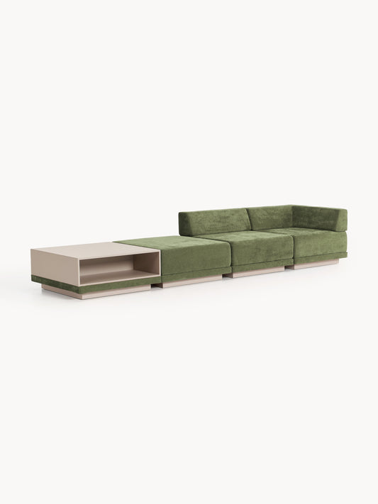 Colin Modular Couch (4-Seater) with Coffee Table & Ottoman
