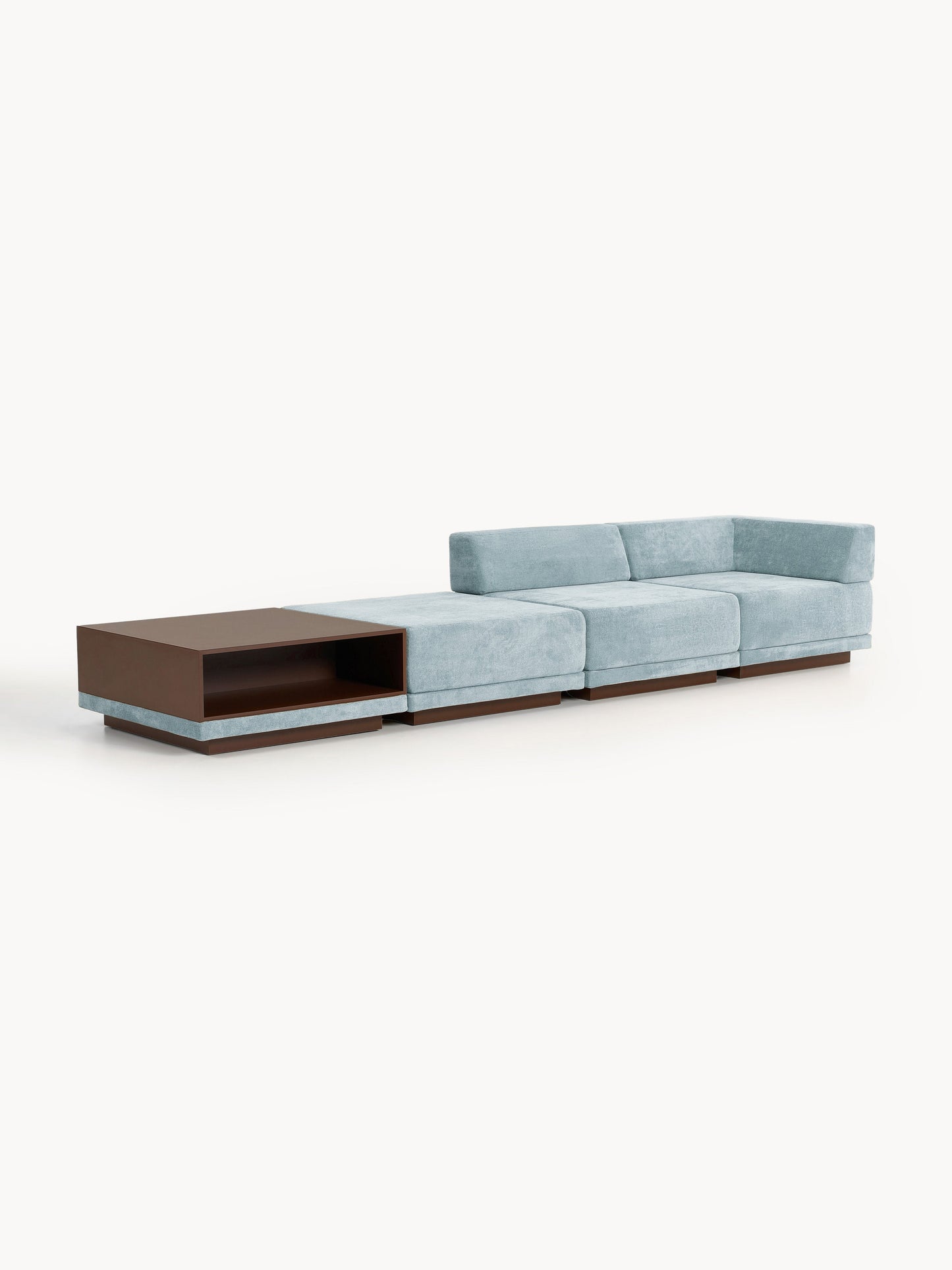 Colin Modular Couch (4-Seater) with Coffee Table & Ottoman