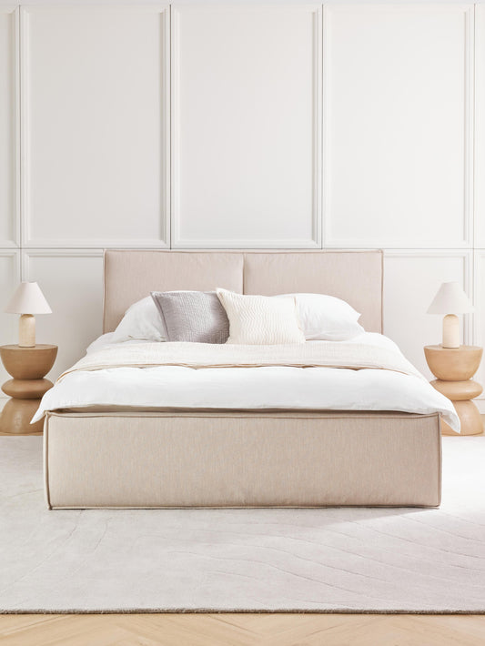 Dream Bed Frame with Storage, Upholstered