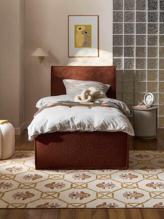 Dream Single Bed Frame, Bouclé