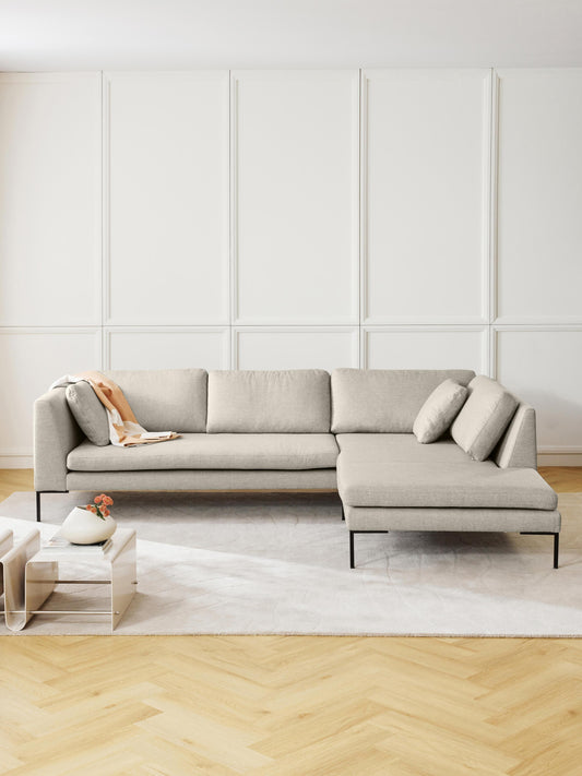 Emma Corner Settee with Metal Legs
