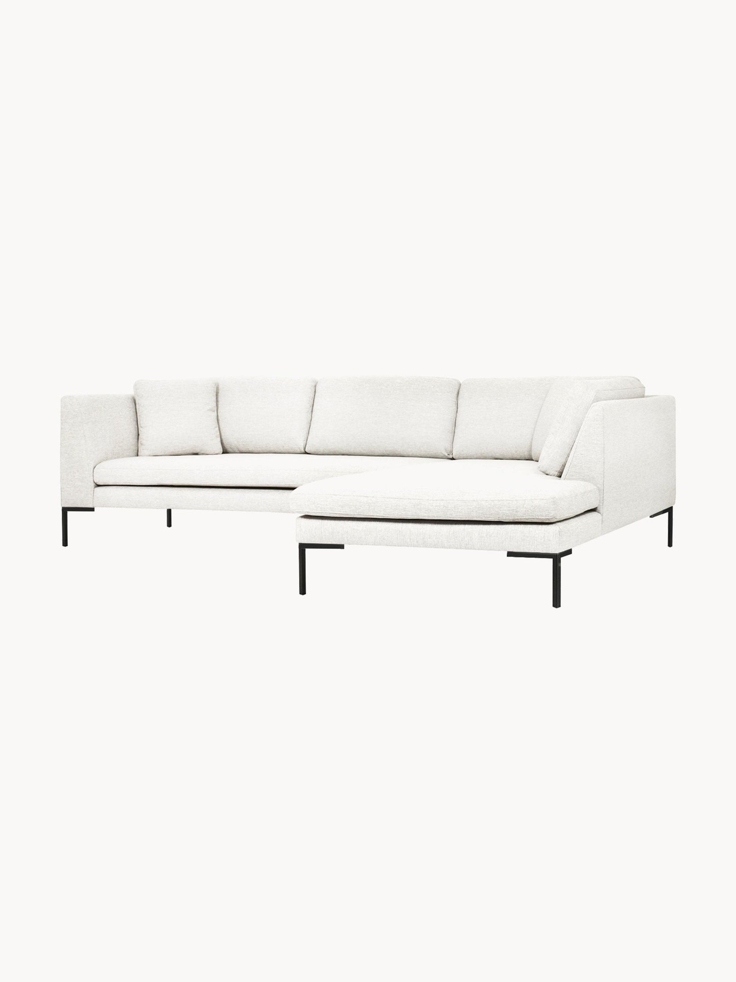 Emma Corner Settee with Metal Legs