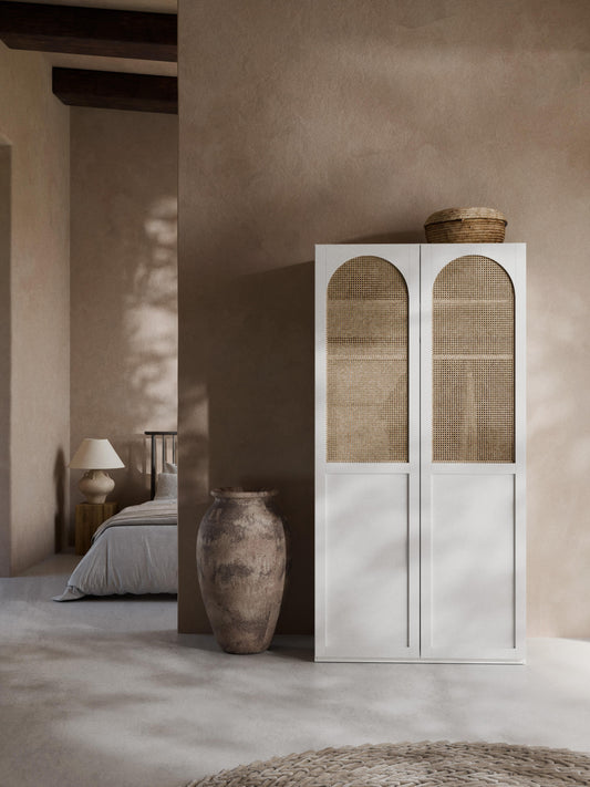 Jeanne Modular Wardrobe with Hinged Doors, 100 cm Wide, in Various Sizes