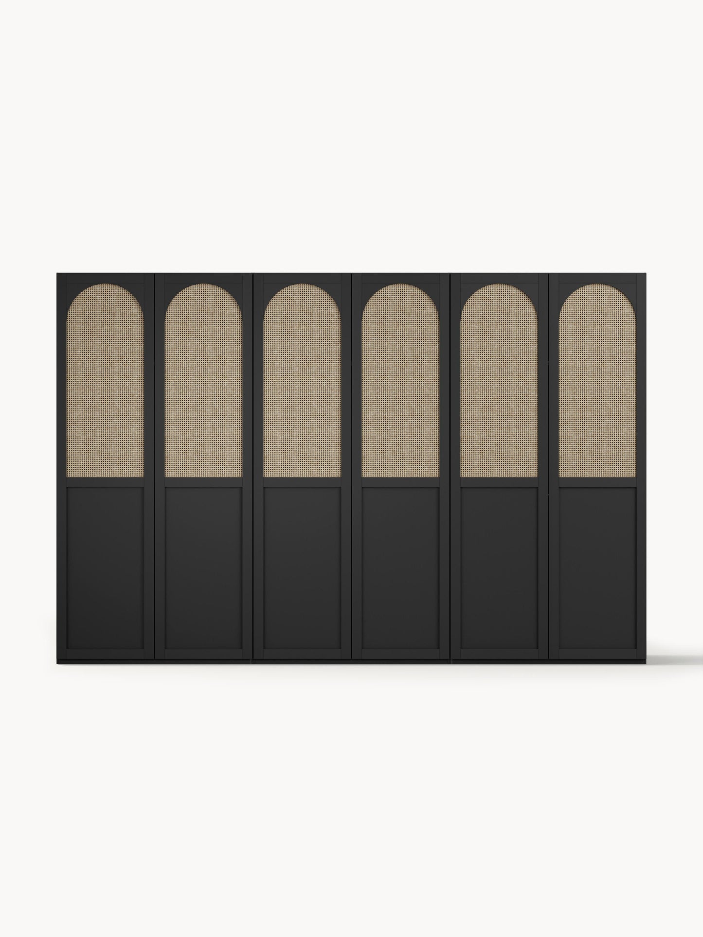 Jeanne Modular Wardrobe with Hinged Doors, 300 cm Wide, in Various Sizes