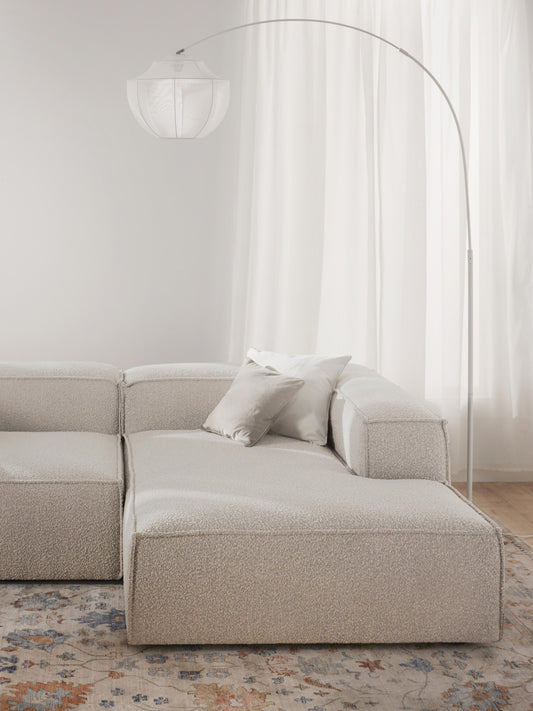 Lennon Bouclé Ottoman Corner Unit