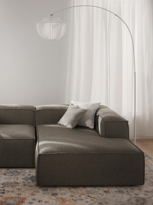 Lennon Bouclé Ottoman Corner Unit