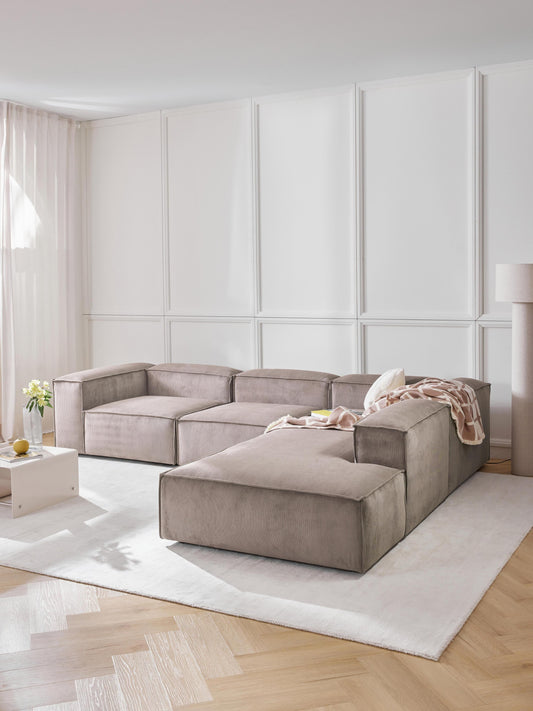 Lennon Modular XL Corduroy Corner Settee (4-Seater)