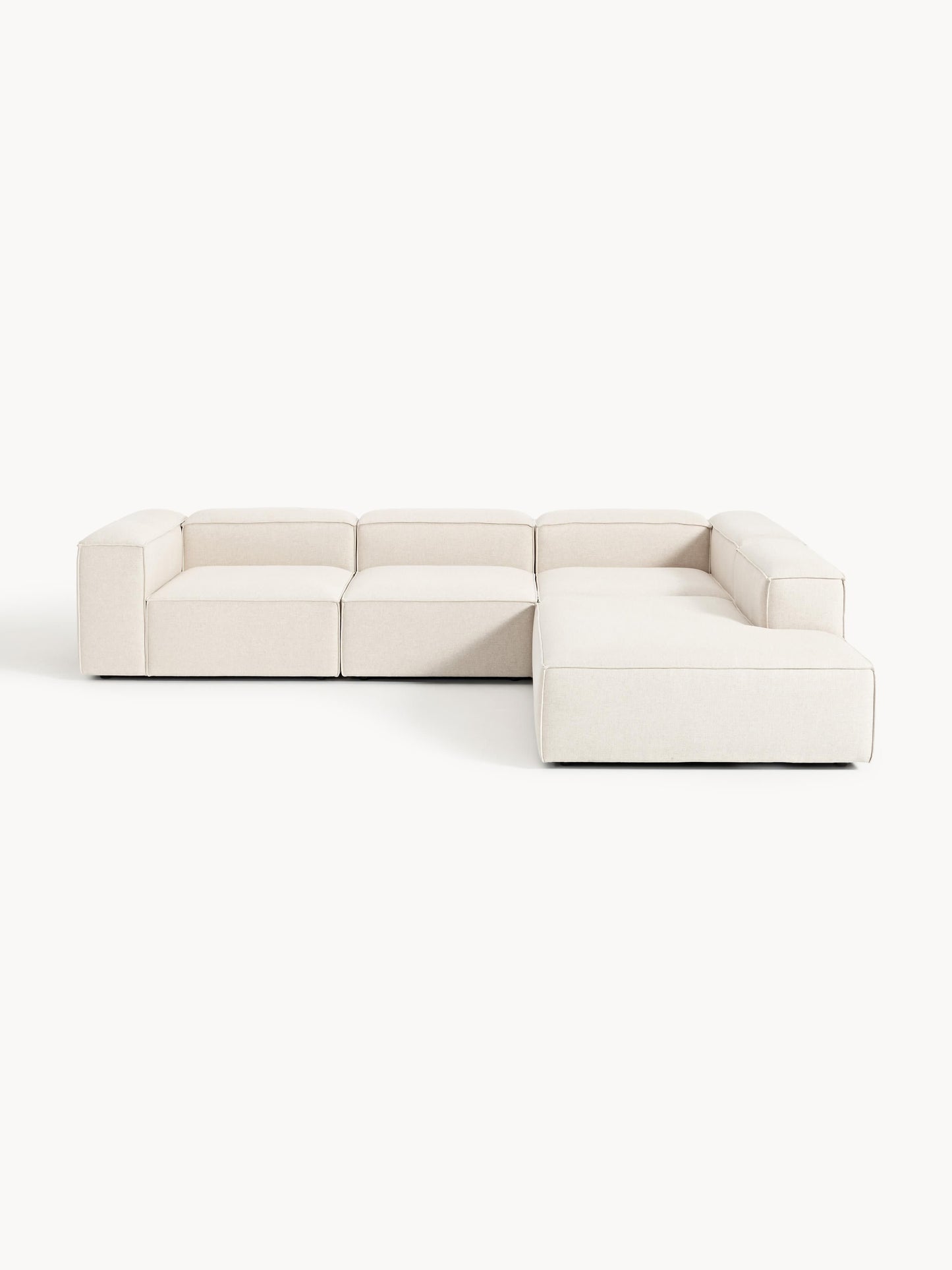 Lennon Modular XL Corner Sofa, 4-Seater, in Linen Blend