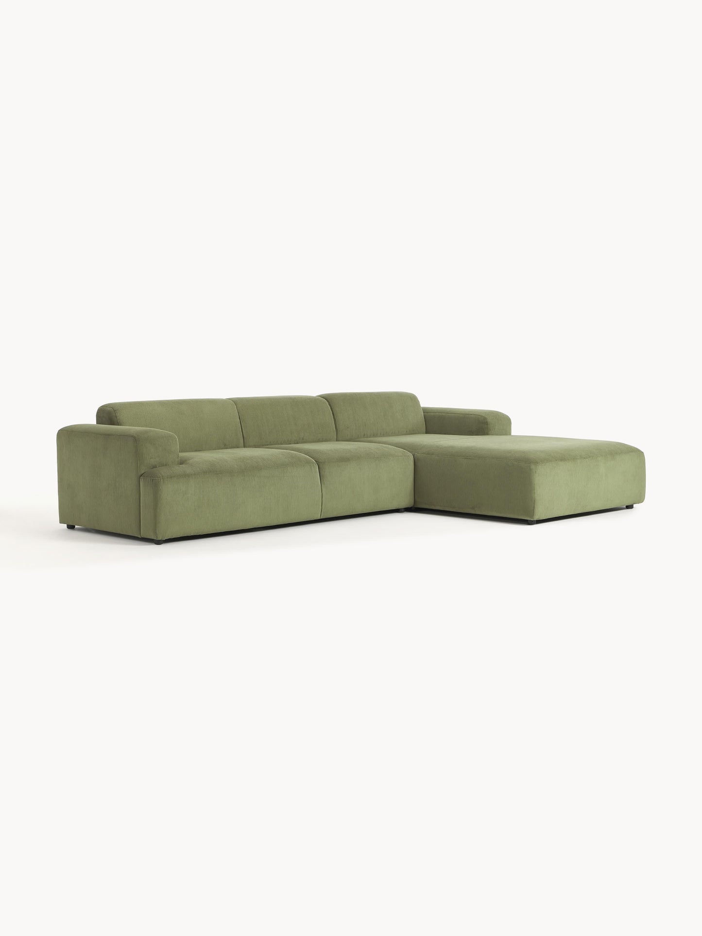 Melva Corduroy Corner Settee (4-Seater)