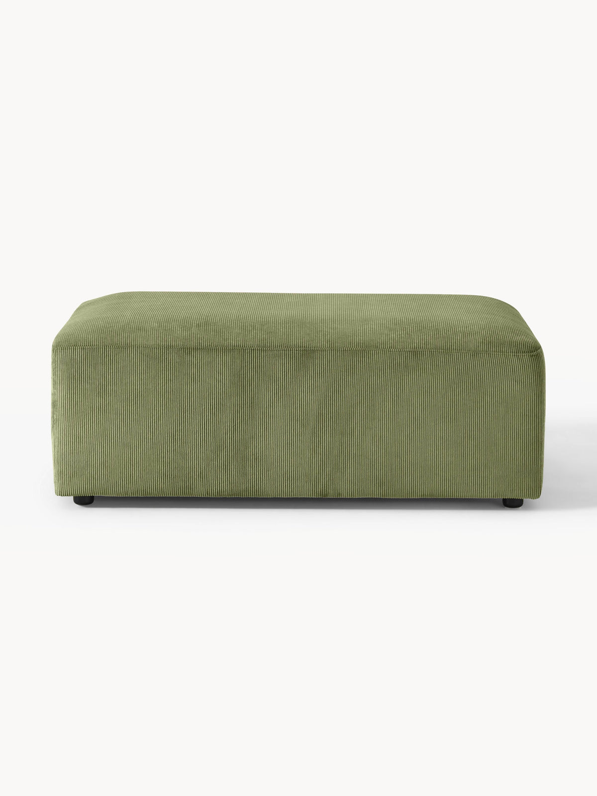 Melva Corduroy Ottoman, XL, W 116 x D 72 cm