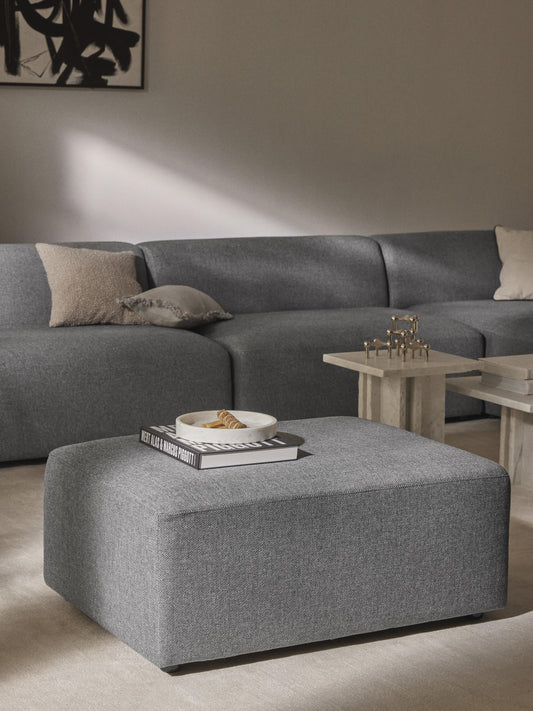 Melva Upholstered Stool, Measuring W 99 x D 72 cm