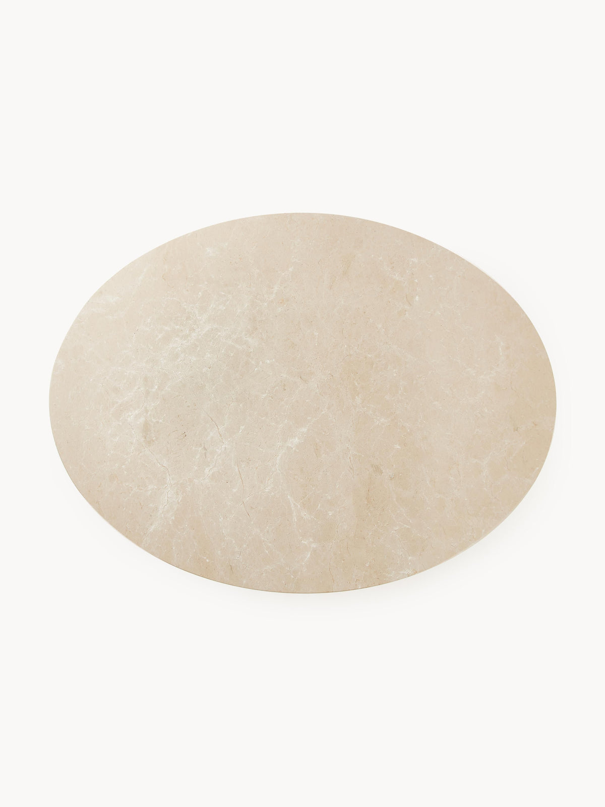 Miley Oval Dining Table Made of Marble, 120 x 90 cm