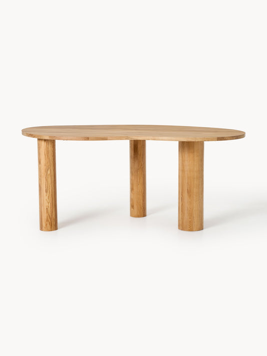Naruto Dining Table, Oak with Organic Shape, in Various Sizes