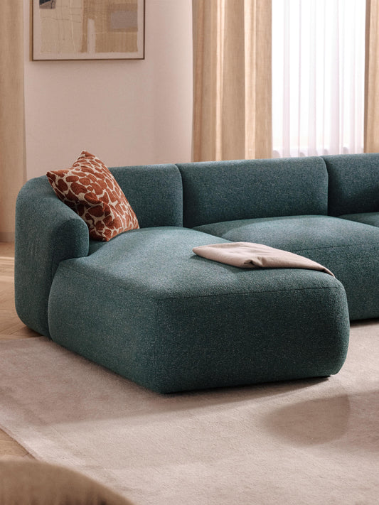 Sofia Chaise Corner Module, Bouclé