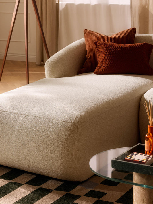 Sofia Chaise Corner Module, Bouclé