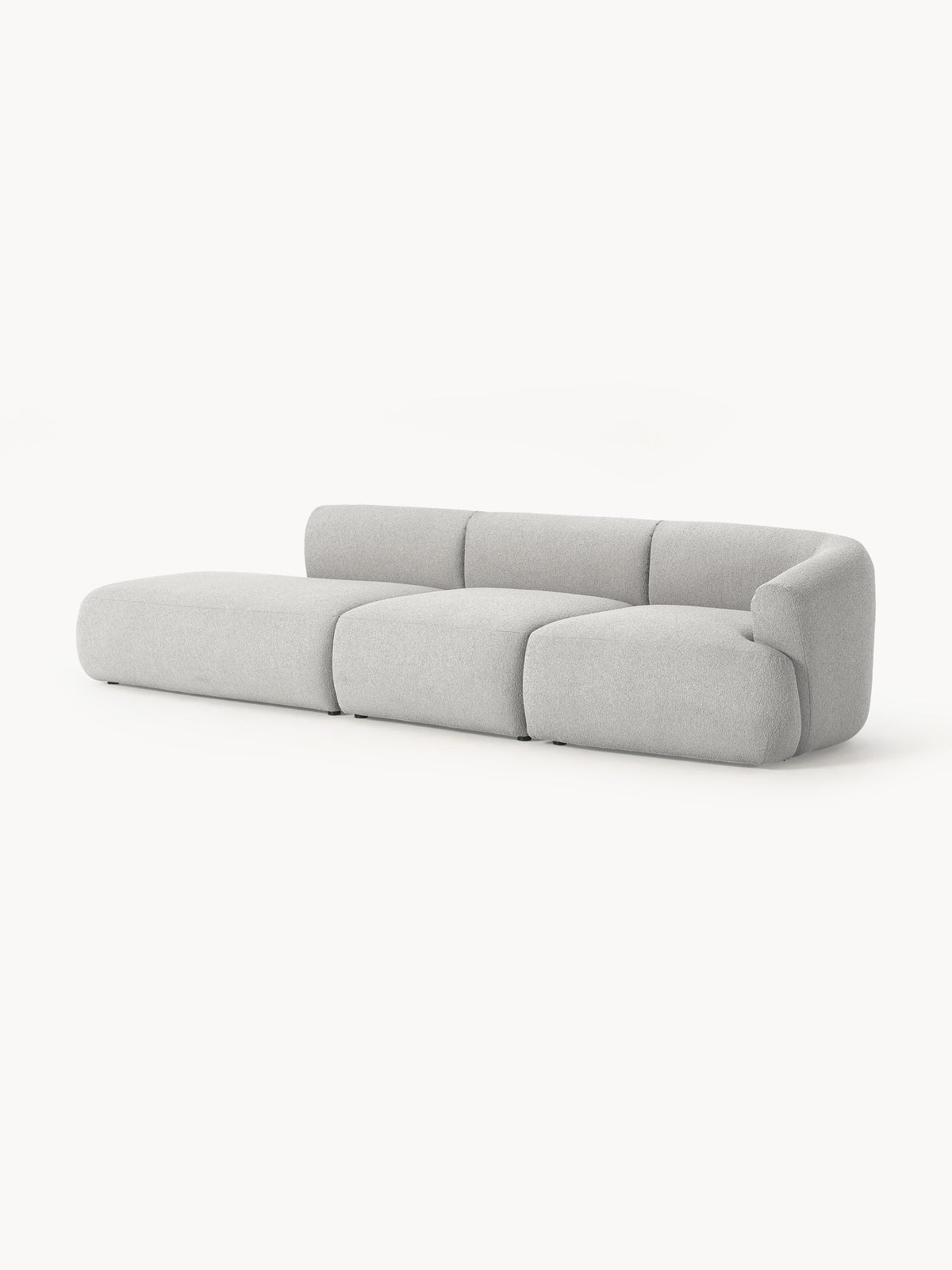 Sofia Modular Bouclé Chaise Longue (2-Seater)