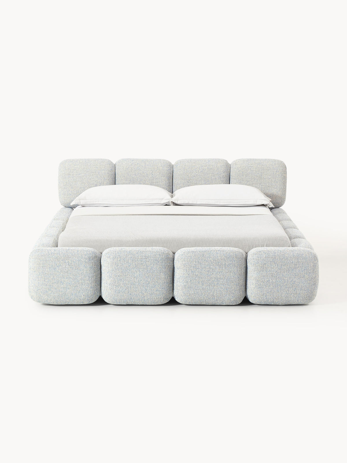 Tayla Upholstered Bed with Bouclé Cover
