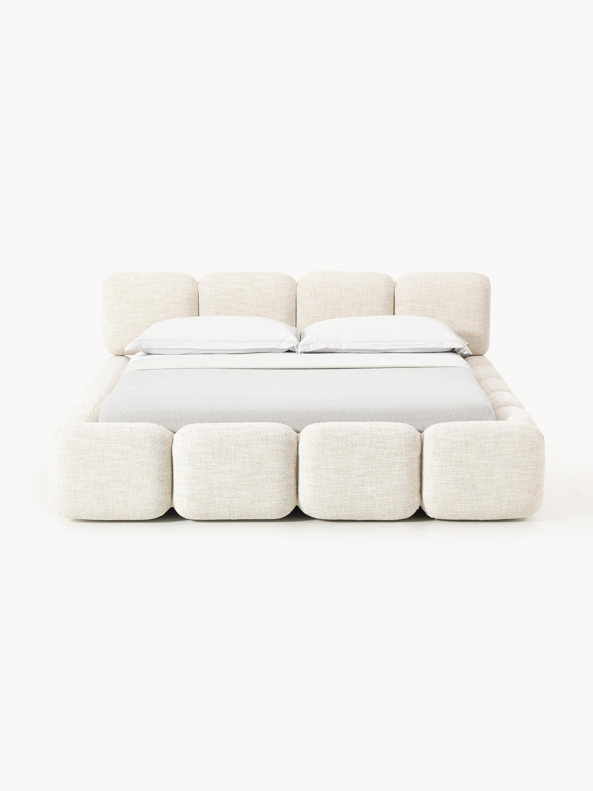 Tayla Upholstered Bed with Bouclé Cover