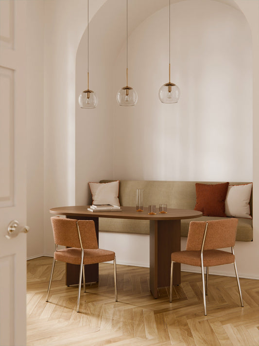 Toni Wooden Dining Table, Oval, in Various Sizes