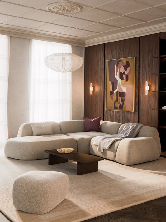 Wolke Modular Corner Settee with Chaise Longue (4-Seater)
