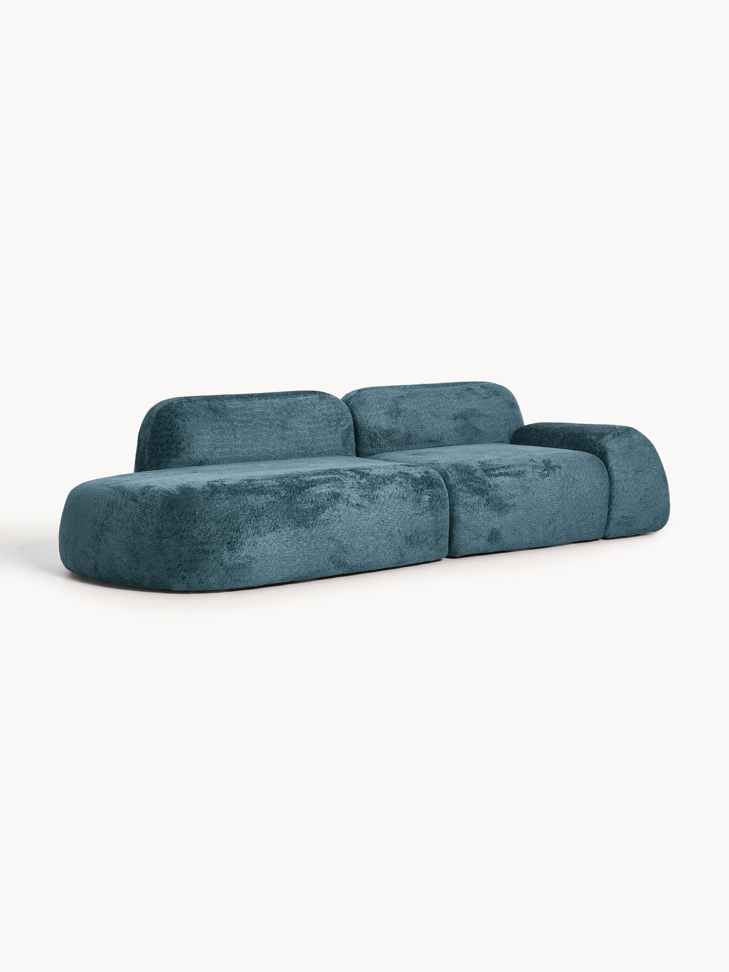 Wolke Modular Teddy Bouclé Chaise Longue (3-Seater)