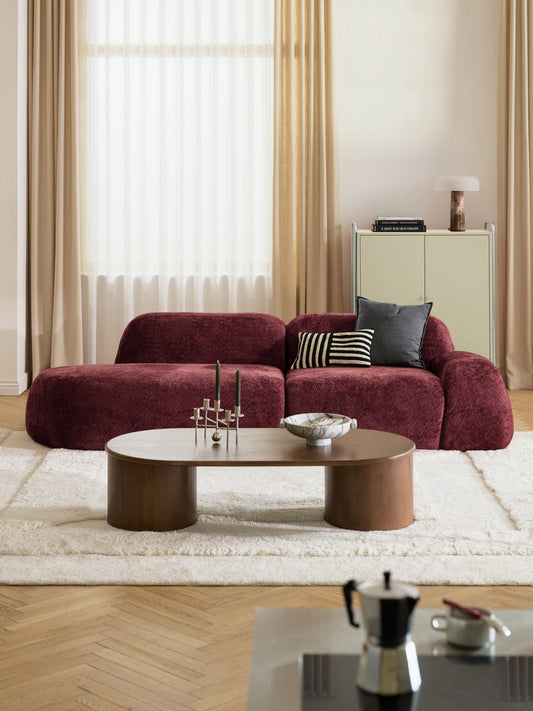 Wolke Modular Teddy Bouclé Chaise Longue (3-Seater)