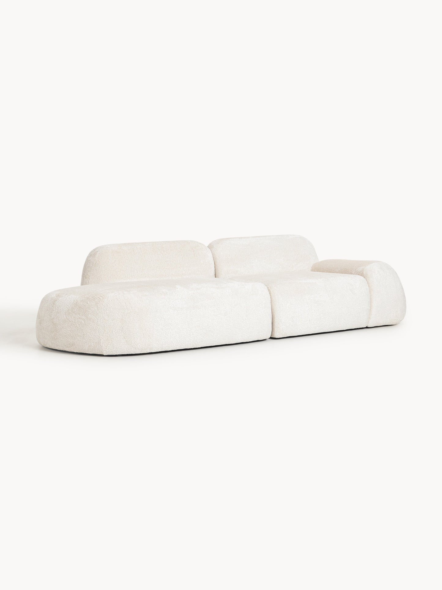 Wolke Modular Teddy Bouclé Chaise Longue (3-Seater)