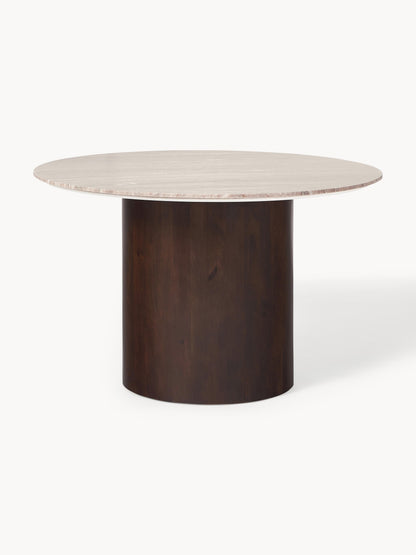 Abby Round Dining Table Made of Marble, Ø 120 cm
