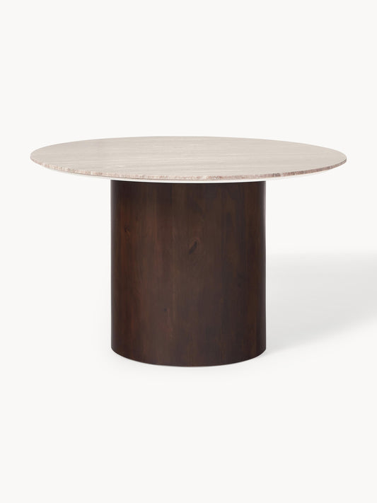 Abby Round Dining Table Made of Marble, Ø 120 cm