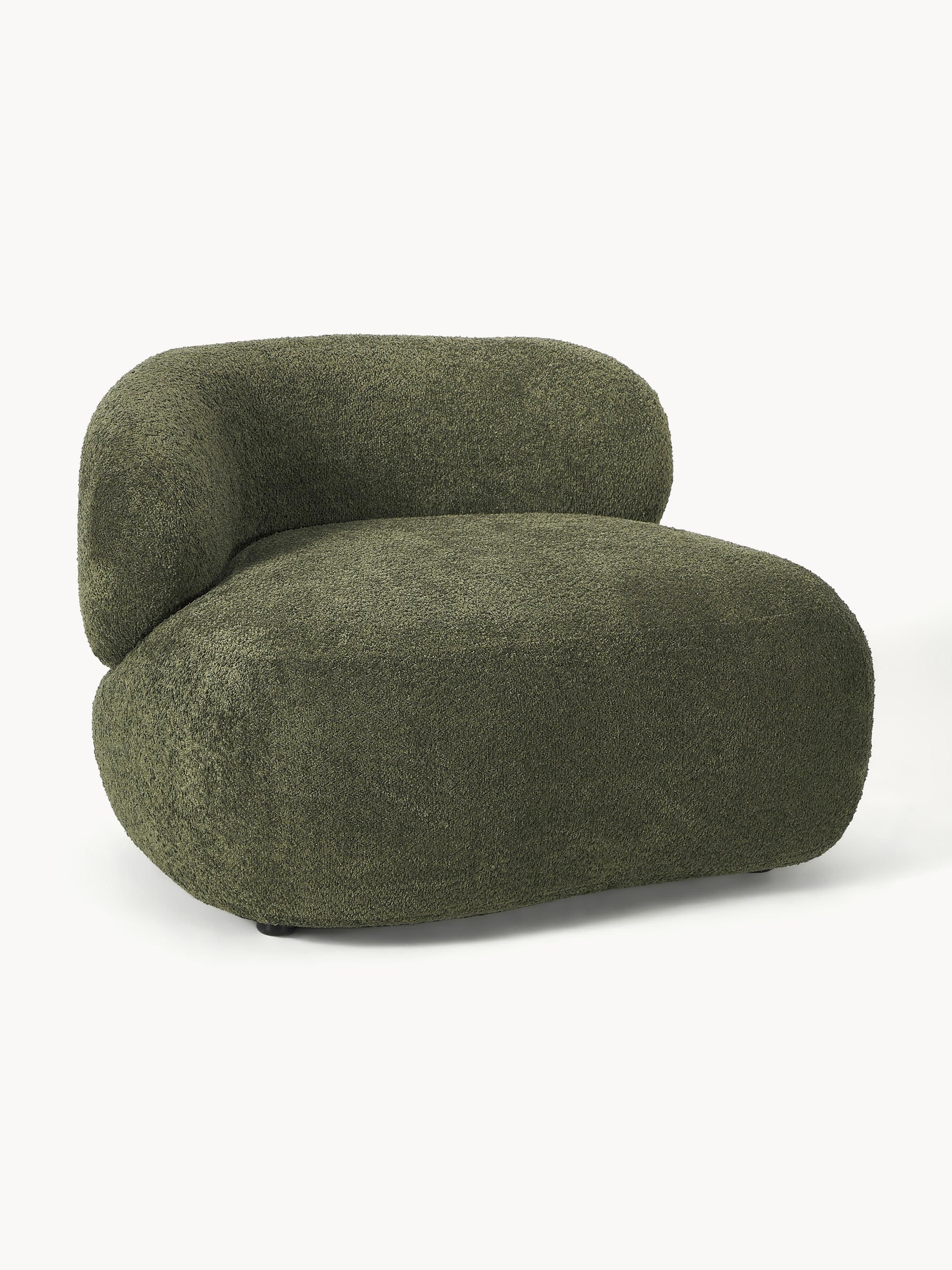 Alba Lounge Armchair, Teddy Bouclé
