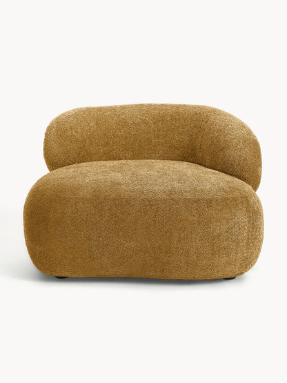 Alba Lounge Armchair, Teddy Bouclé