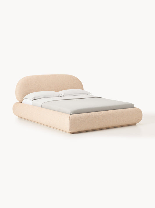 Alba Storage Bed in Bouclé, Upholstered