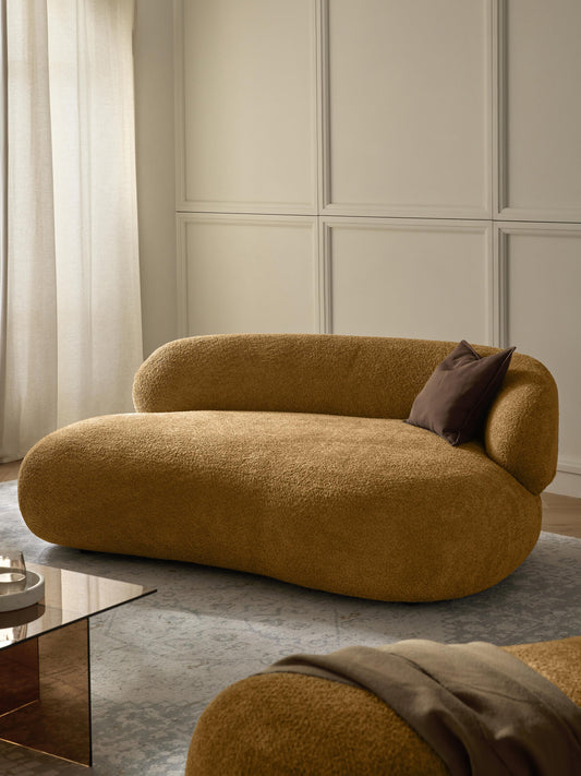 Alba Teddy Bouclé Settee (2-Seater)