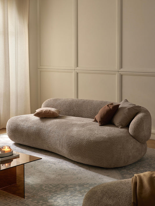 Alba Teddy Bouclé Settee (3-Seater)