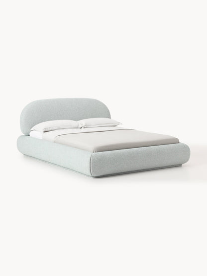 Alba Upholstered Bed with Bouclé Cover