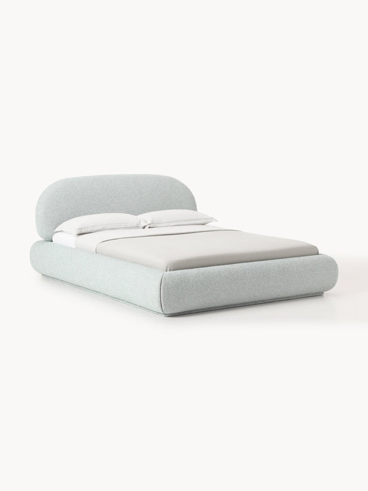 Alba Upholstered Bed with Bouclé Cover