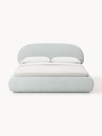Alba Upholstered Bed with Bouclé Cover