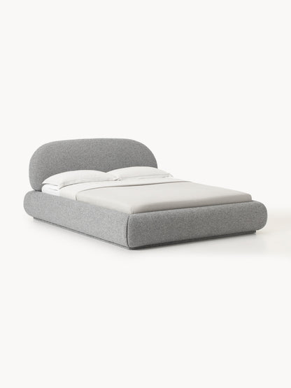 Alba Upholstered Bed with Bouclé Cover