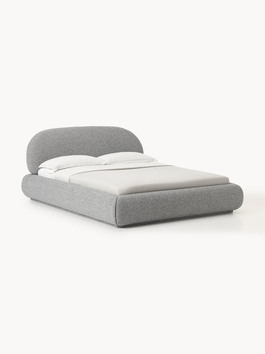 Alba Upholstered Bed with Bouclé Cover