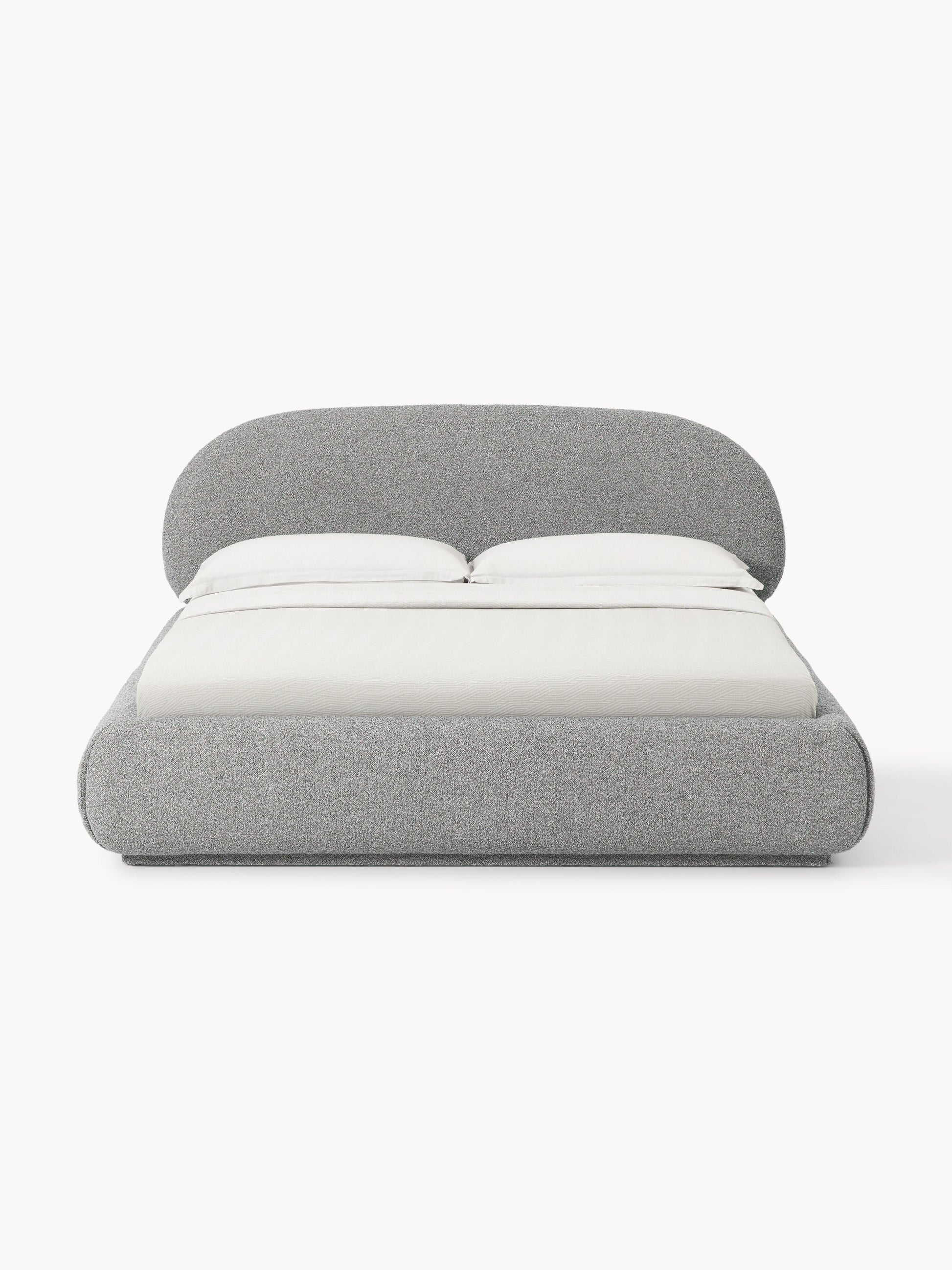 Alba Upholstered Bed with Bouclé Cover