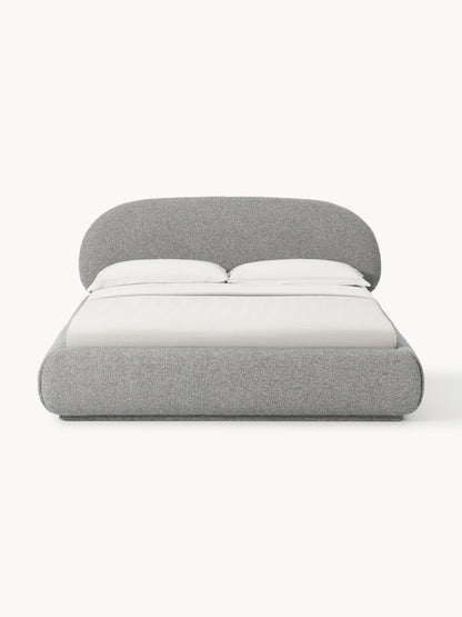 Alba Upholstered Bed with Bouclé Cover