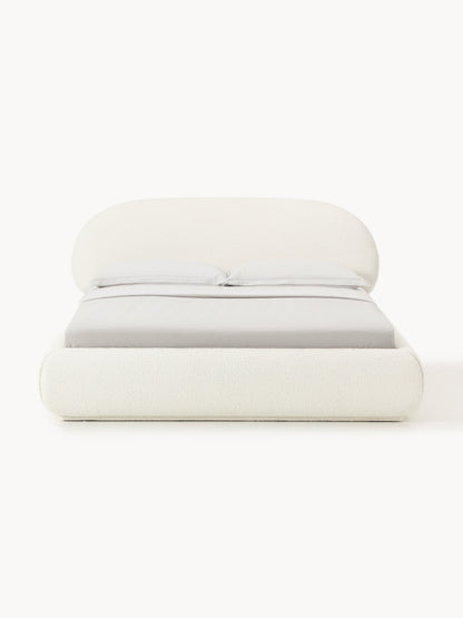 Alba Upholstered Bed with Bouclé Cover