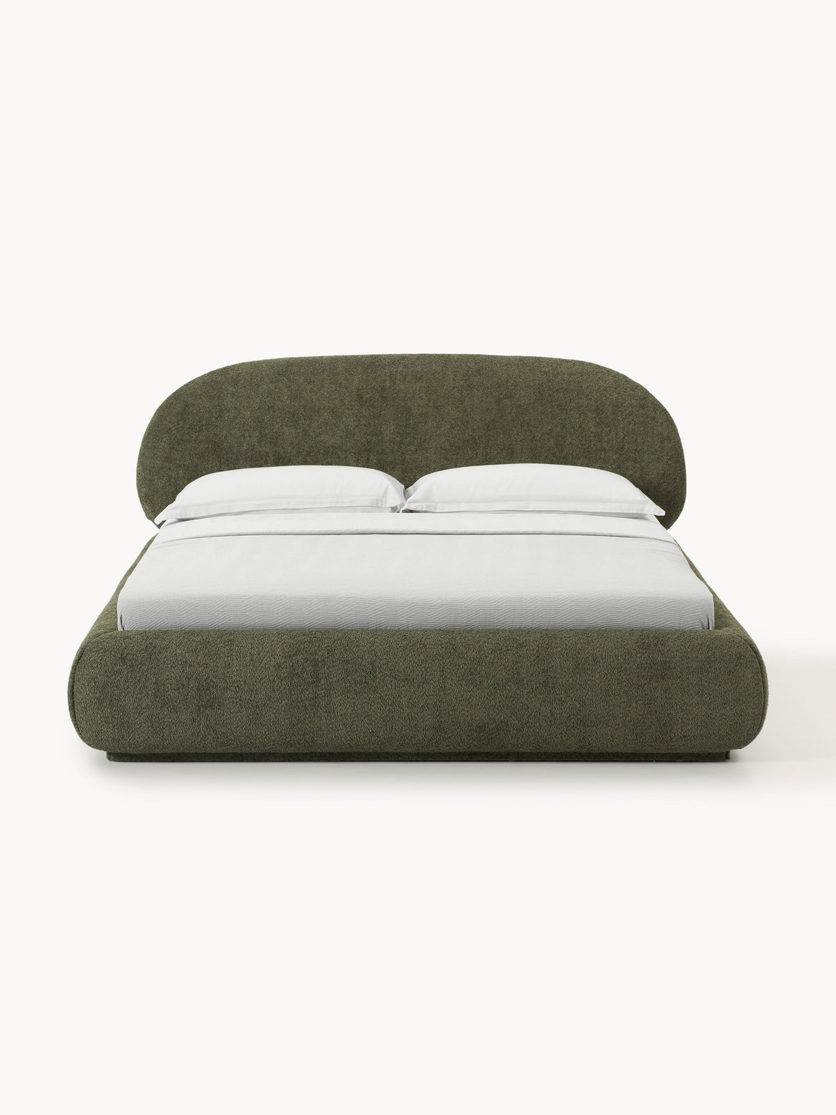 Alba Upholstered Bed with Teddy Bouclé Cover