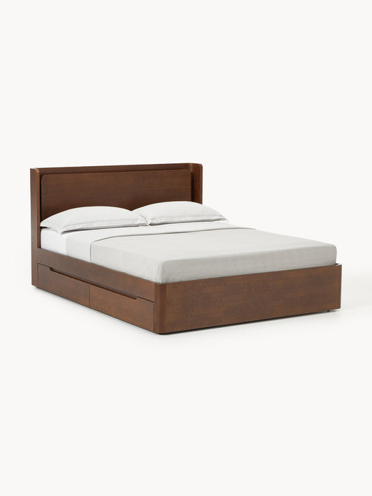 Allow Wood Bed with Drawers