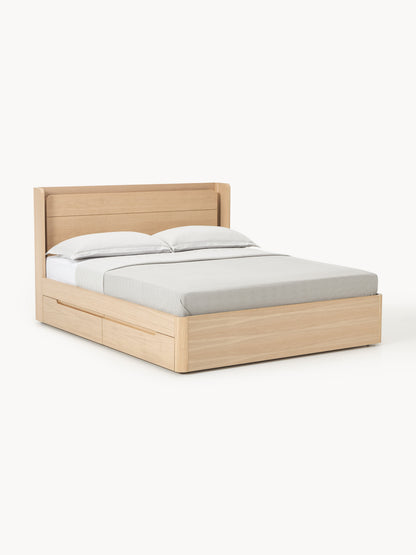 Allow Wood Bed with Drawers
