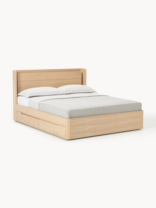 Allow Wood Bed with Drawers